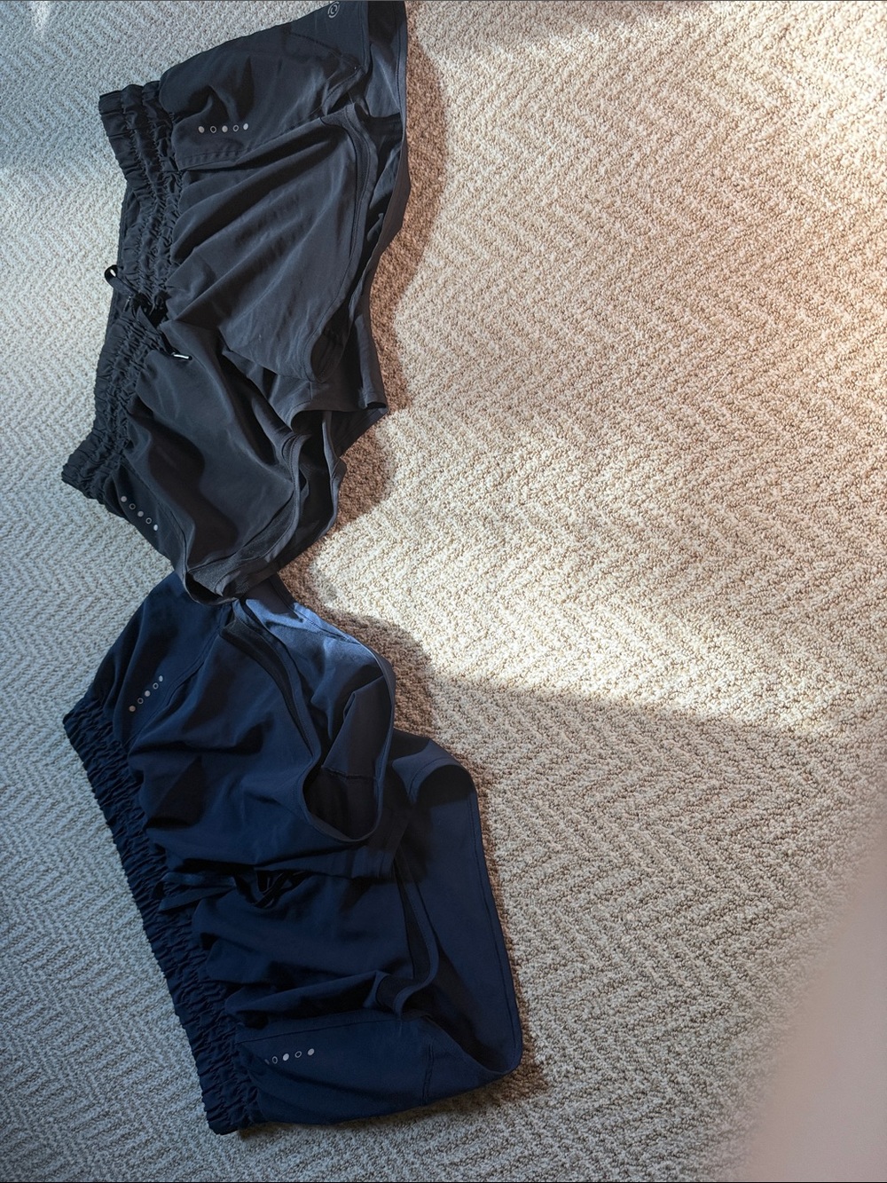 Women’s Athletic Running Shorts — Black and Navy (both come together)